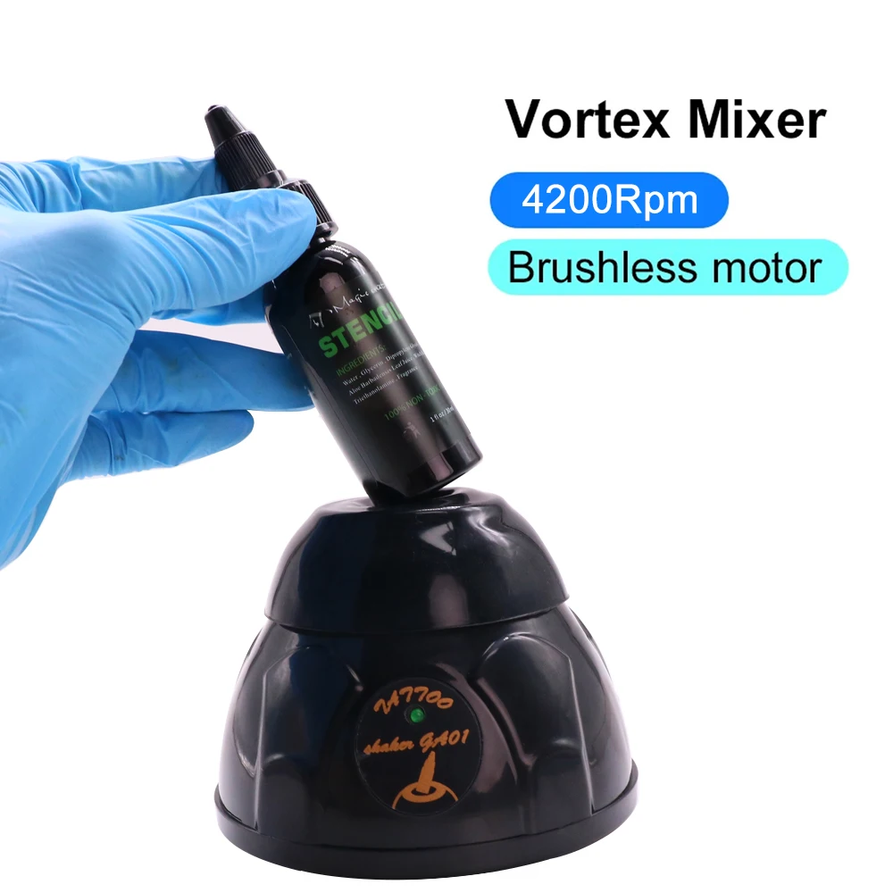 Mini Mixer Vortex Nails Polish Shaker Tattoo Pigment Ink Electric Shaker Stirrer Stirrer Non-slip Base for Pigment Ink Paint Mix