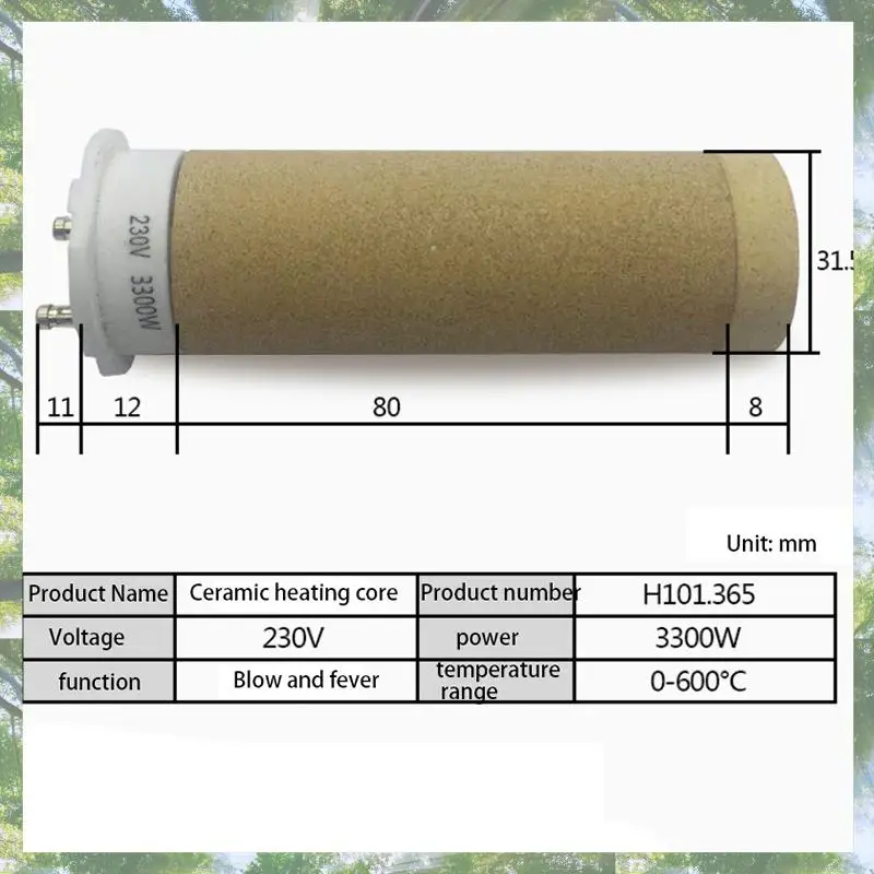 

Premium- Heating Core For 101.365 230V 3300W/Hot Air Heater LE3000