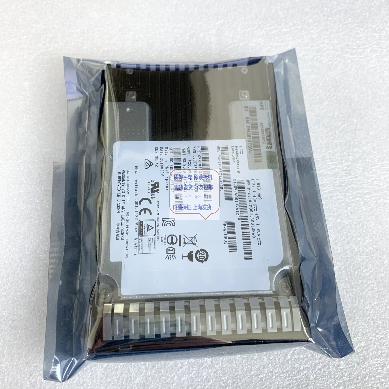 

Для HPE 872382 -B21 1,6 ТБ SAS 12G MU DS 872509 -001 G10 Hybrid Б/у