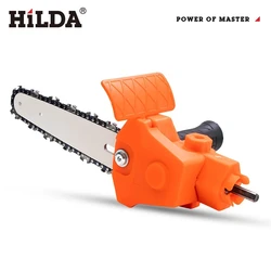 HILDA 4/6 Inch Electric Drill To Electric Chain Saw Adapter Portable Conversion Head Kits Attachment Woodworking Pruning Tools