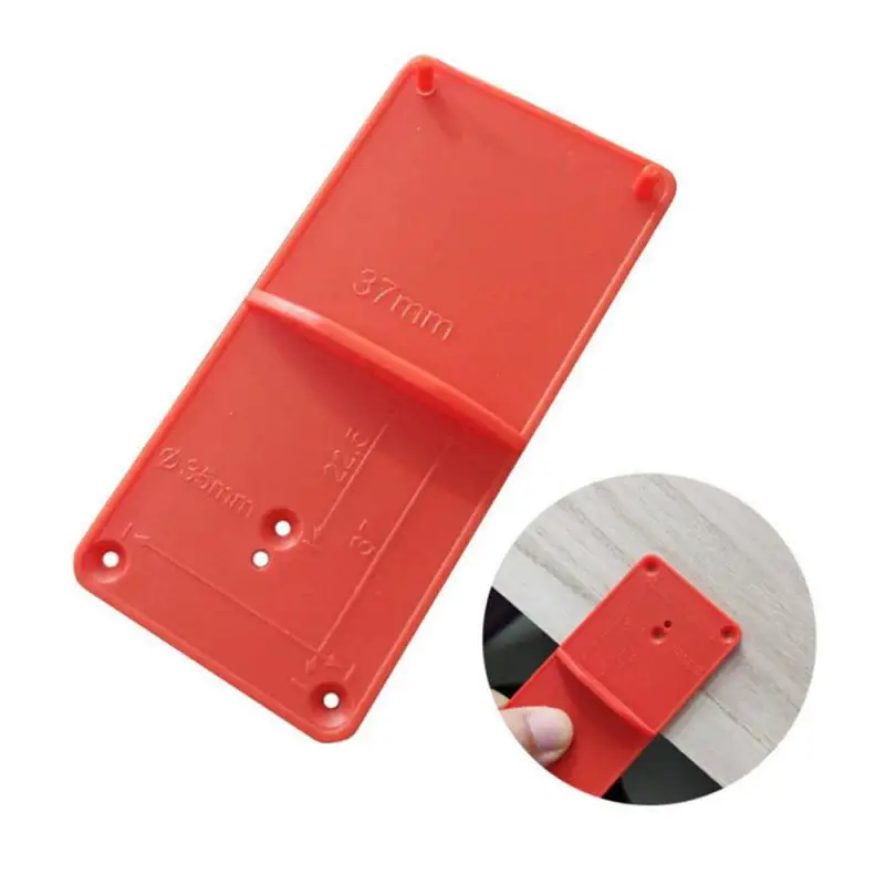 Hinge Hole Drilling Guide Woodworking Punch Opener Locator Hinge Opening Locator Template Drilling Woodworking Hand Tool Sets