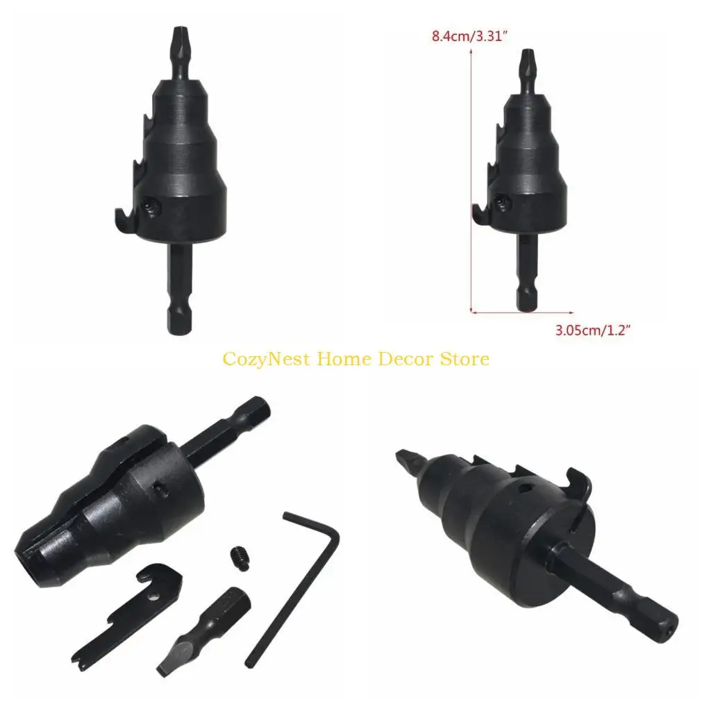 

92MF Black Sturdiness Deburring Drill Power Conduit Reamer with Improved Bit Wrench 1/2-, 3/4- and 1inch Repairing Part