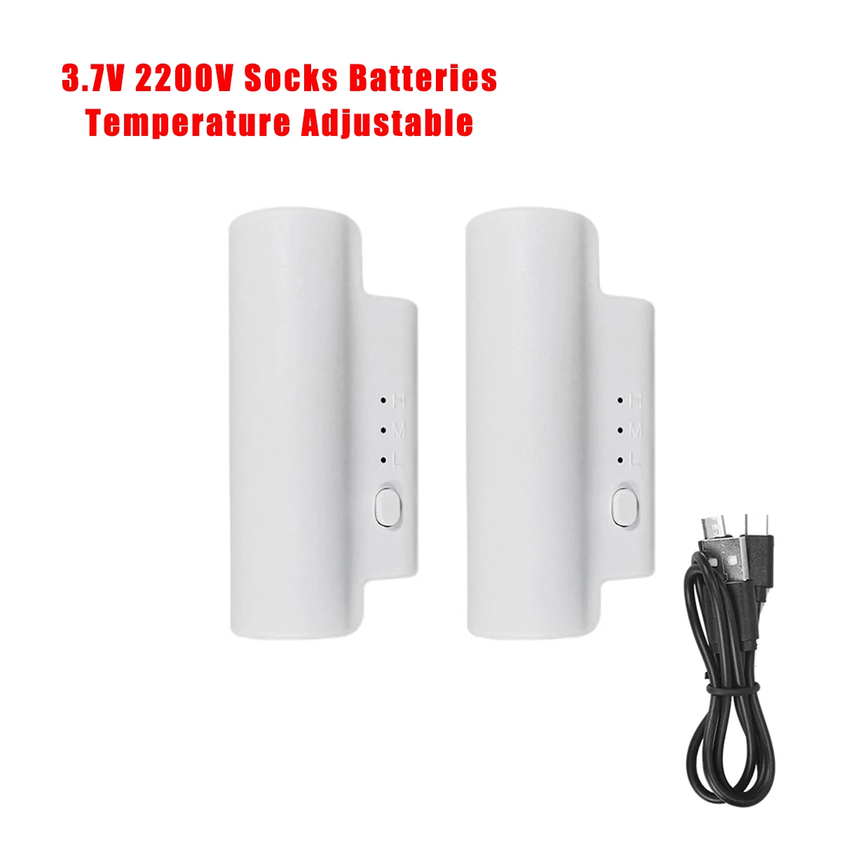 Heated Socks Battery 3.7V 2200mah  Lipo Battery Packs Winter Heated Socks Warm Gloves Kneepad Rechargeable Power Bank