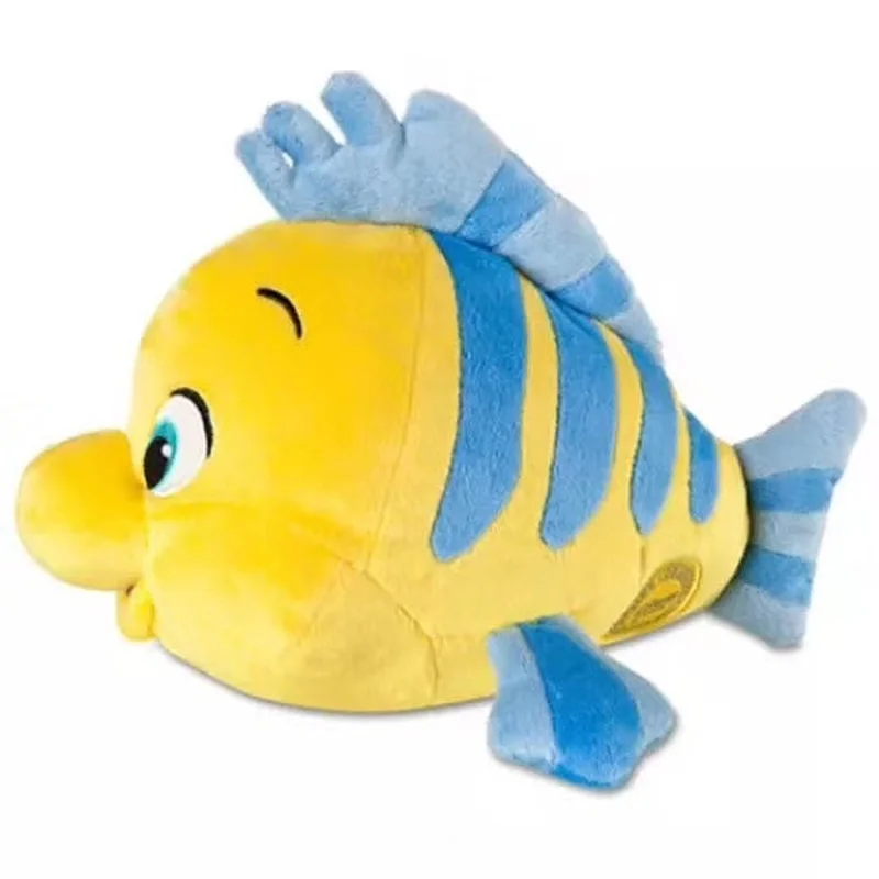 Disney Flounder Ariel la Sirenita princesa muñecos de peluche animación de dibujos animados Kawaii almohada regordeta regalo para niña