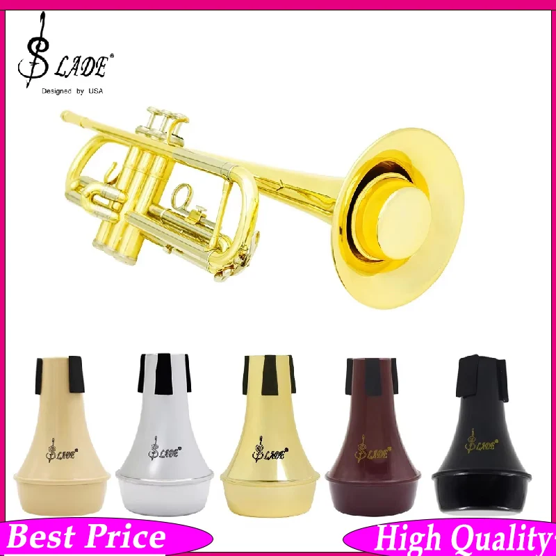 SLADE ABS Semi Closed Trumpet Mute Damper Sound Reducer Lightweight Brass Wind Instrument Accessory for Trumpet Quiet Training