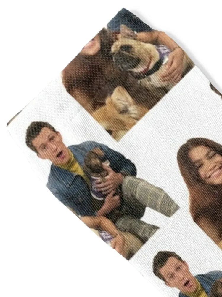 Tom Holland and Zendaya Socks crazy Hiking boots Stockings warm winter Socks Woman Men's