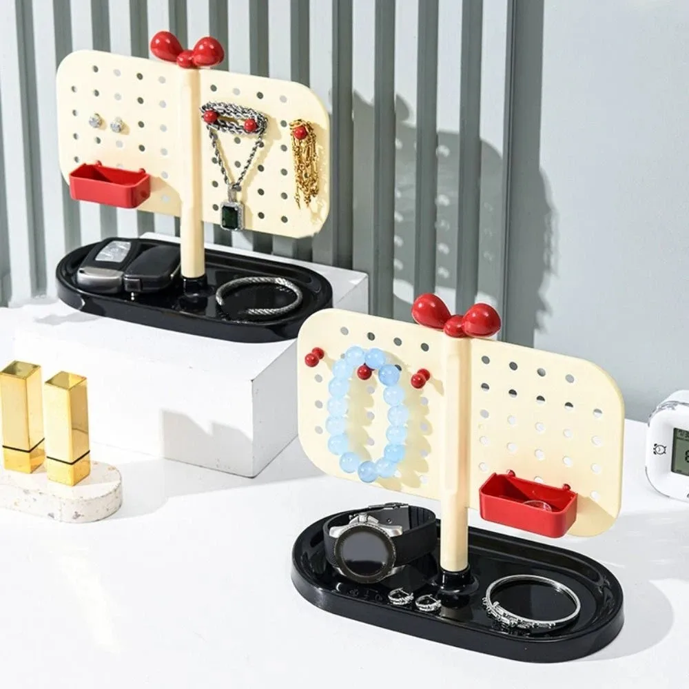 Multifunctional Perforated Board Storage Rack DIY Removable Tray Pegboard Organizer Adjustable Simple Design