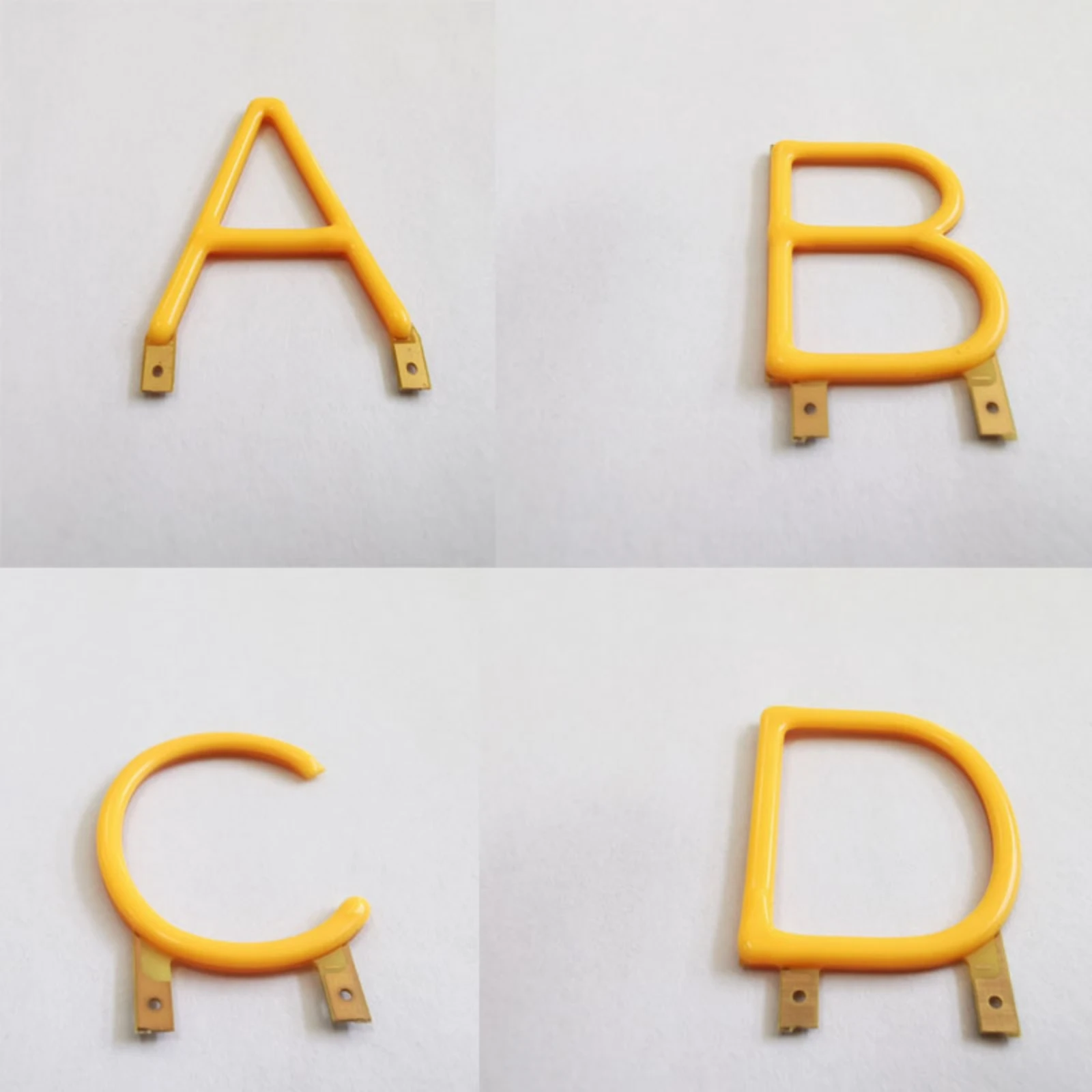 DC3V Letter Filament COB LED Filament Number Pattern Edison Lighting 2200K Yellow Diodes for Party Decorations Light Accessories