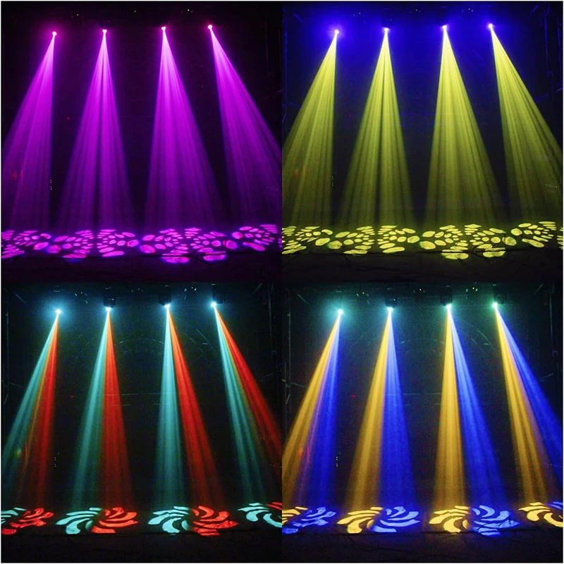 uponelite 120W Fascio LED Luce a testa mobile RGB Miscelazione di colori 8 modelli Effetto DMX Luce rotante Luce da palcoscenico per DJ Party KTV