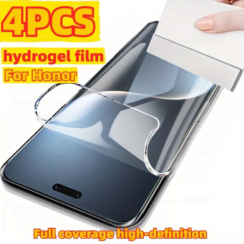 

4Pcs High-definition Hydrogel Film for Honor Magic 6 Ultimate 6 Pro Magic 7 Lite 7 Pro 5 Lite Magic 5 Pro 5 4 Lite Full Coverage