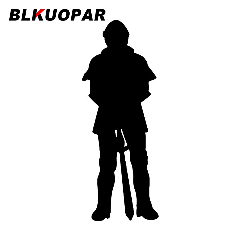 BLKUOPAR Sword Wielding Armored Knight Car Stickers Middle Ages Decals Scratch-Proof Die Cut Motorcycle Windshield Goods