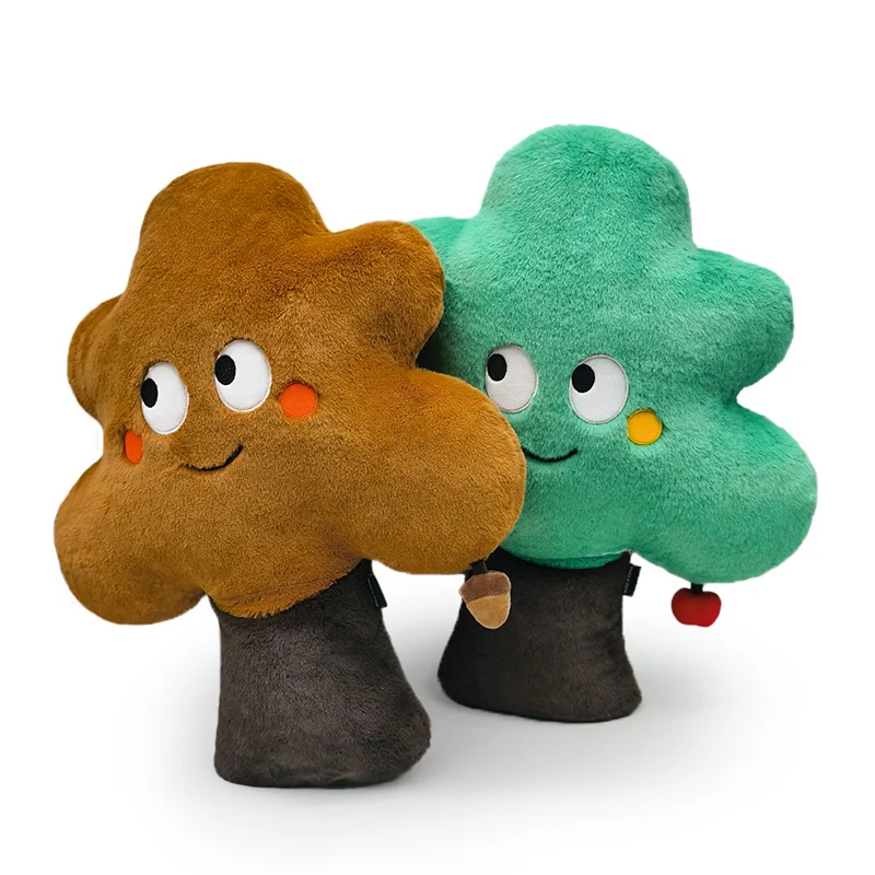 1Pc 55cm Cartoon Tree Plush Toy Kawaii Brown Tree Apple Tree Dolls Creative Home Decoration Gift