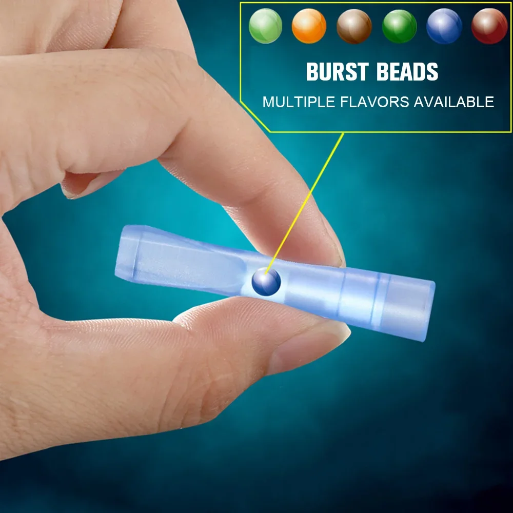 8Pcs/box Mint Fruit Flavored Cigarette Filter Food Grade Soft Rubber Smoking Filter 6.5mm 8mm Cigarette Dual-purpose Smoke Tools