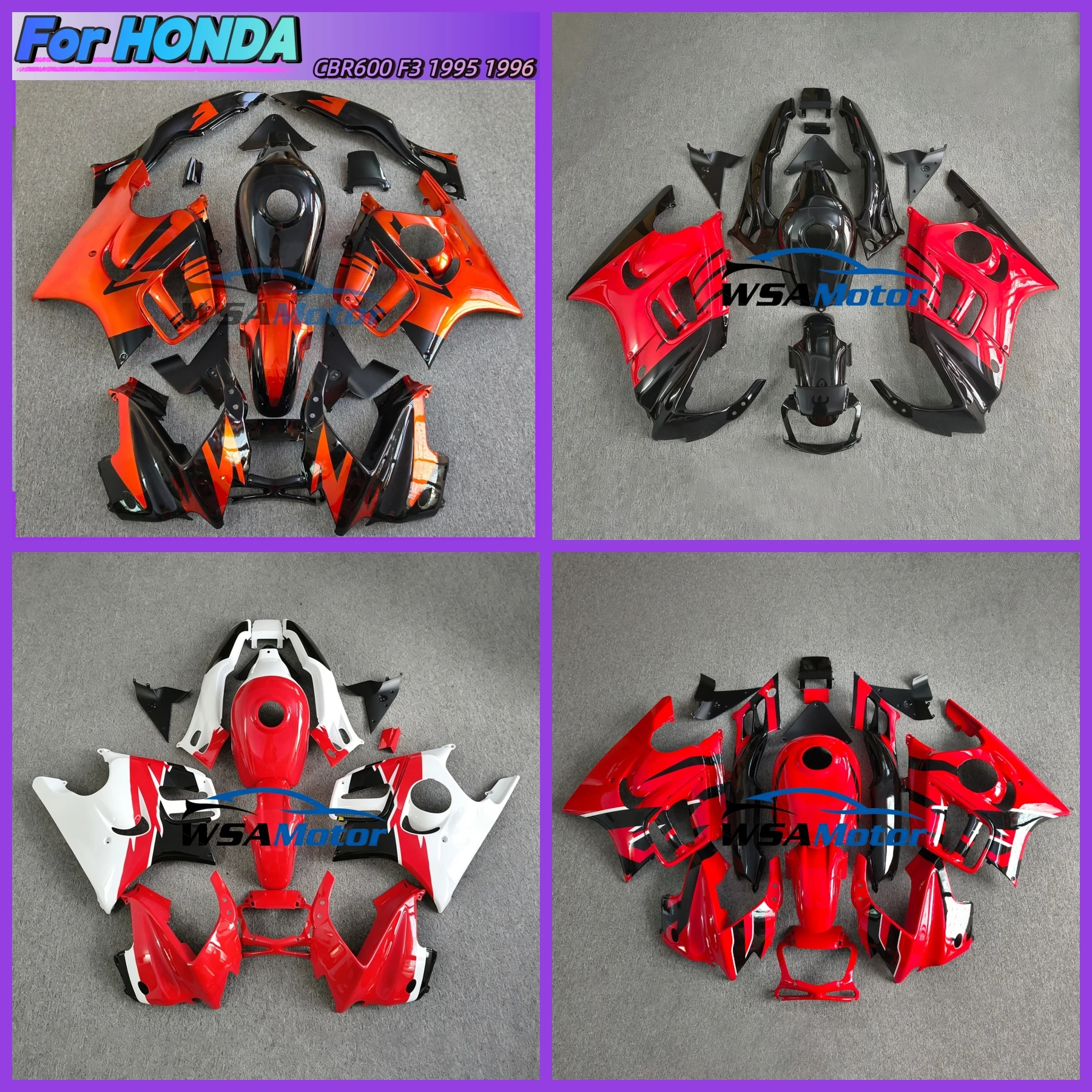 Plastic Fairings for CBR 600 F3 CBR600 F3 1995 - 1996 repsol Abs Fairing 95 96 Full Body Kits for CBR600F3 1995 1996