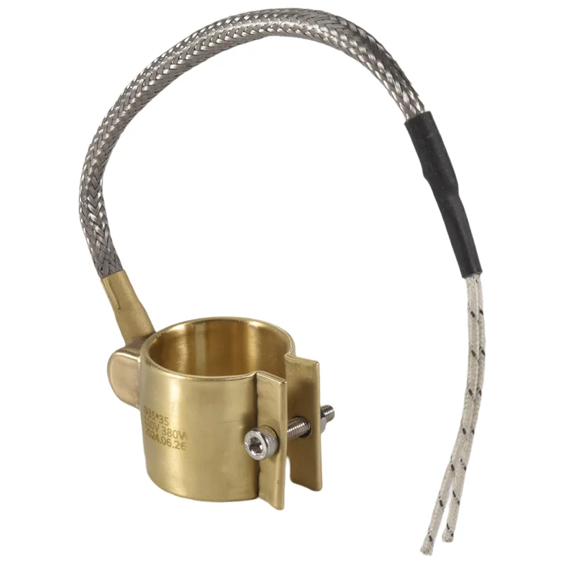 BHBD-110V 380W 35Mmx35mm Injected Mould Heating Elements Brass Band Heater For Injection Molding Machine