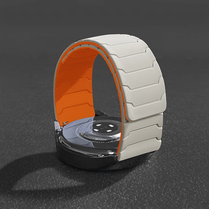 18 مللي متر 20 مللي متر 22 مللي متر سيليكون المغناطيسي الفرقة لهواوي ساعة GT6/5 GT6/5Pro 46 مللي متر الرياضة حزام لساعة سامسونج جالاكسي 7 6 5 4 سوار