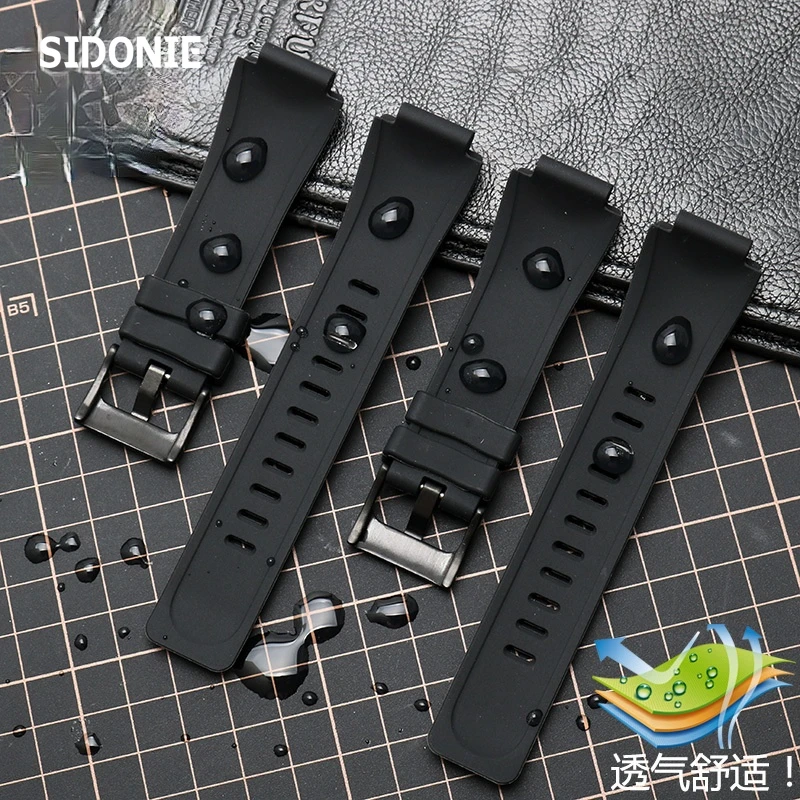 Silicone Rubber Watchband for Timex  Tide  Watch Strap T2N720 T2N721 TW2T76300 Series Men Waterproof Band Convex Interface 16mm