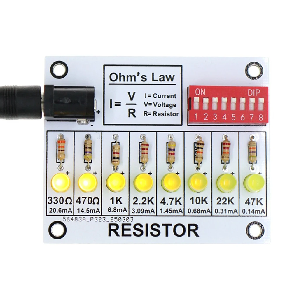 Soldering Practice Kit DIY Electronic Circuit Project Resistor Learning Board Learning Electronics Training Board