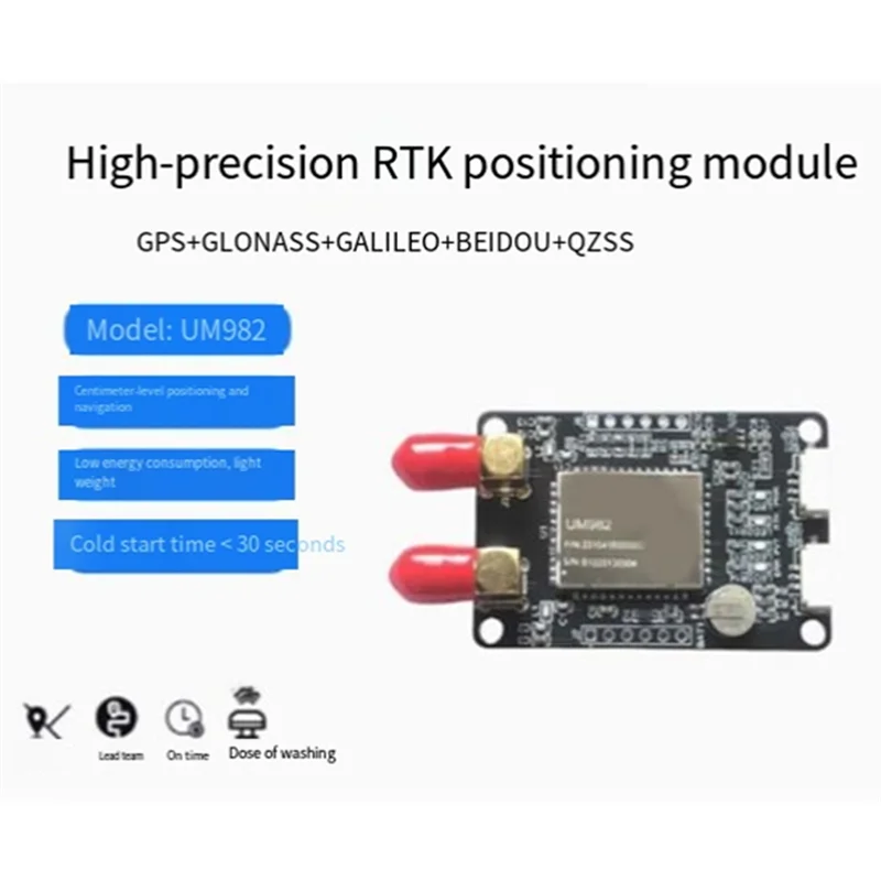 

Um982 Двойная антенна Gnss/Gps Плата позиционирования Карта Полная система Высокоточный направленный модуль