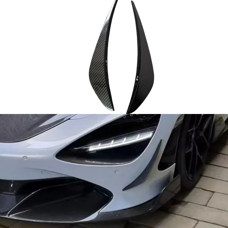 

High Temperature Production Dry Carbon Fiber Front Bumper Wind Blade Decorative Body Kit for McLaren 720S Upgraded RYFT Style