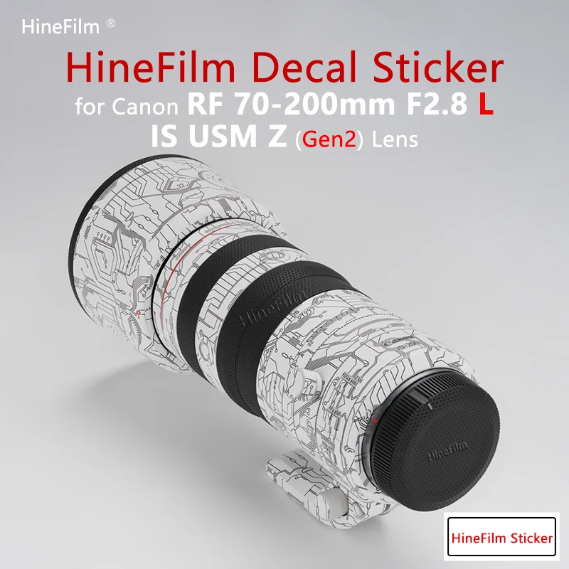 

Hinefilm Skin for New Canon RF70-200 F2.8 Z Lens Sticker for Canon RF70-200mm F2.8 L IS USM Z Lens Decal 70-200 Wrap 70200 Skin