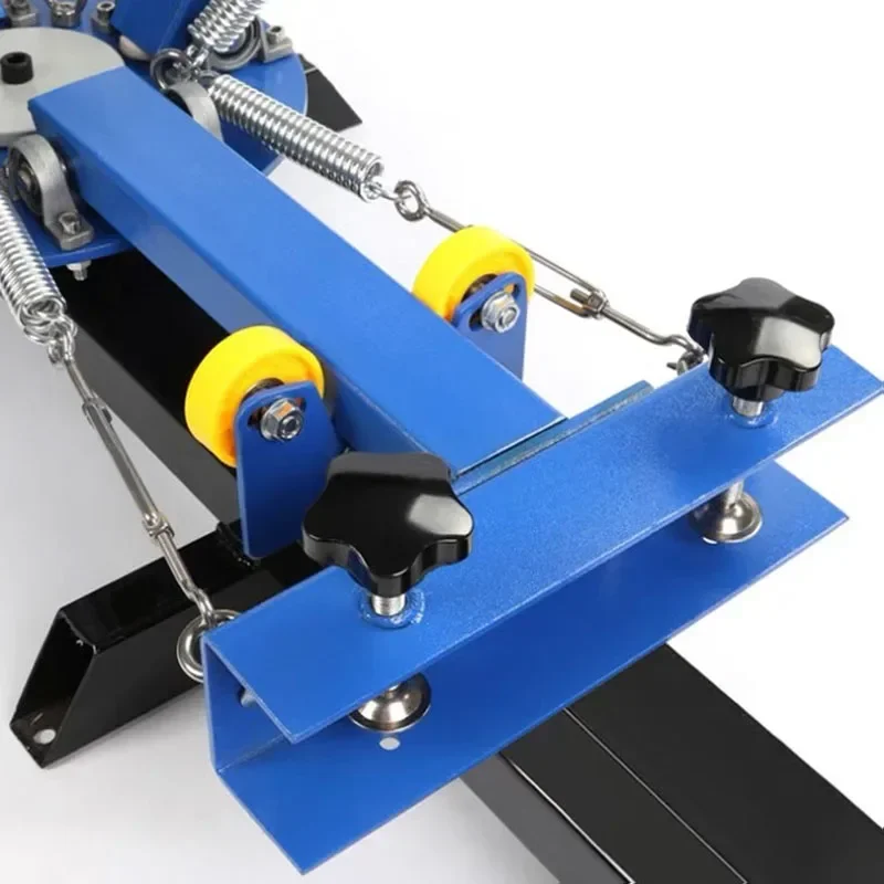 Screen Printing Machine Press 4 Color 1 Station Silk Screen Printing Machine Adjustable Double Spring Devices