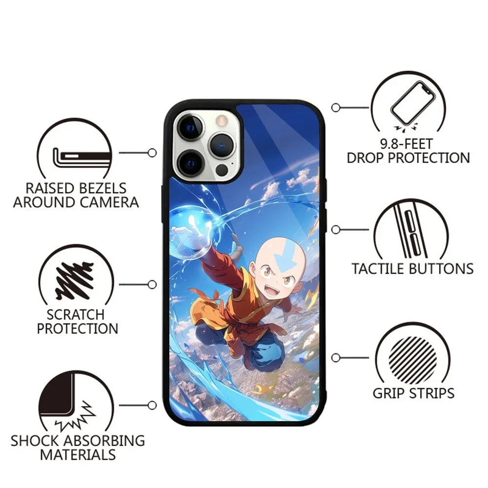 Anime Avatar The Last A-Airbender Phone Case For iPhone 16,15,14,13,12,11,Plus,Pro,Max,Mini Magsafe Magnetic Wireless Charging