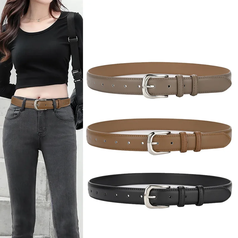 Jeans belt for women, paired with skirts, belts, women's decorations, trendy fashion, personalized trousers, belts