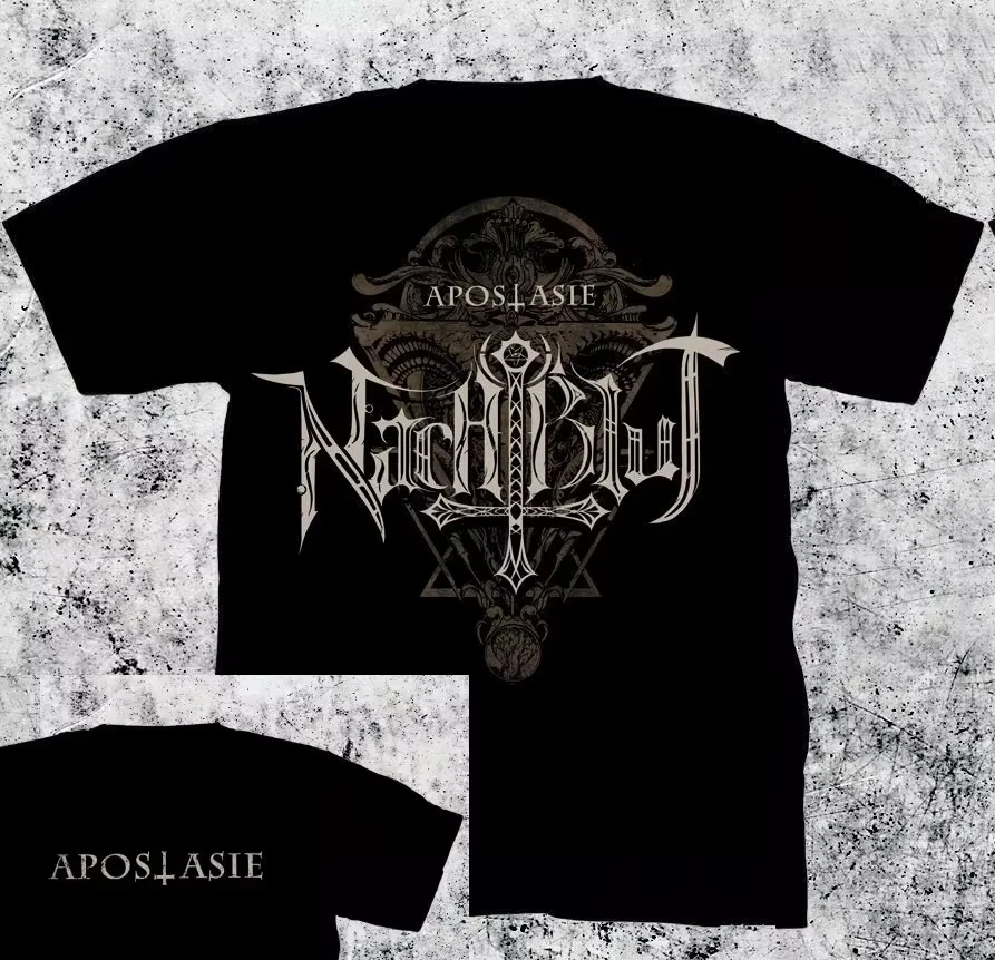 جديد 2025 ألمانيا Nachtblut ليلة الدم الفرقة الثقيلة المعادن روك الساحل الغربي الشارع الأخضر تيشيرت صيفي تي شيرت غير رسمي الرجال والنساء