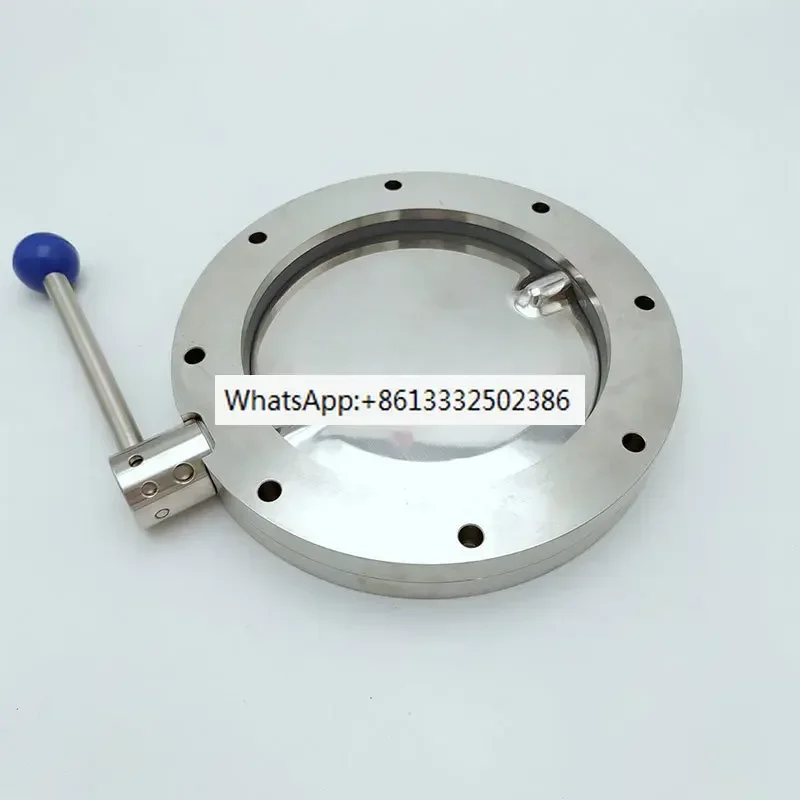 

Manual vacuum/powder butterfly valve/304 stainless steel/pull rod/negative pressure powder butterfly valve/316L valve