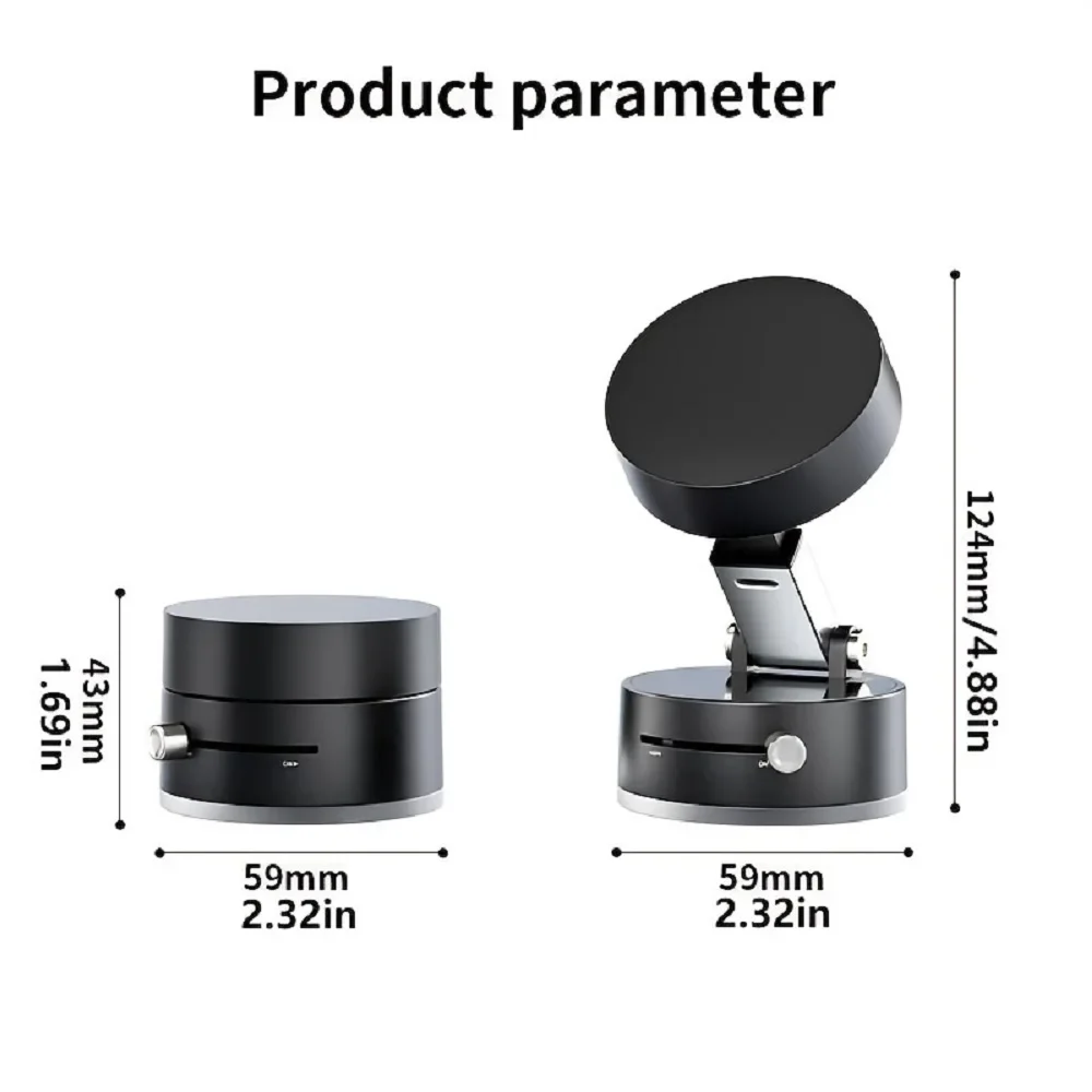 2025 NEW Suction Cup Magnetic Phone Holder Lazy Multi-functional Foldable Storage Holder Vacuum Suction Phone Holder