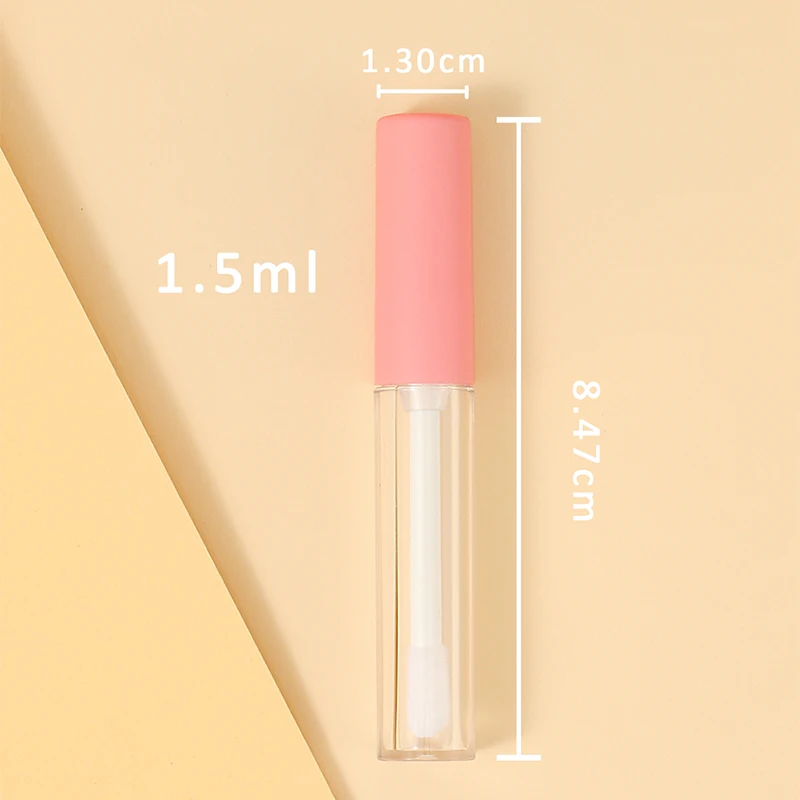 1.5ml Mini Empty Plastic Lip Gloss Tube Lip Gloss Tube Empty Bottles Visible Lip-glaze Bottles Refillable Plastic Bottle Filling