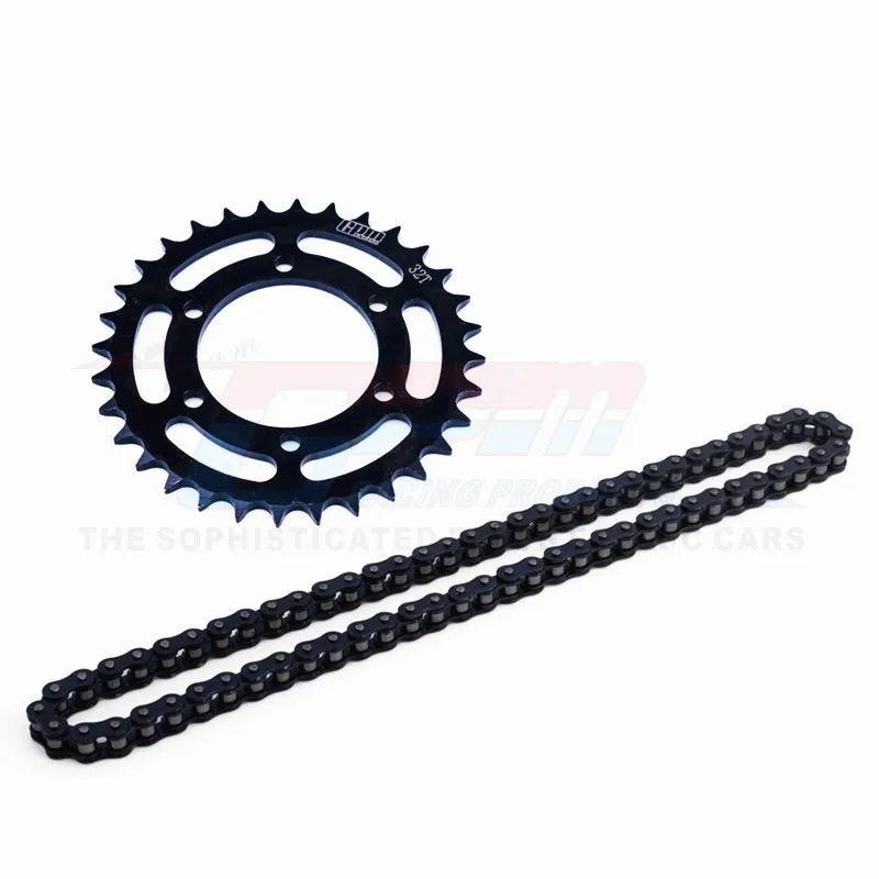 GPM Carbon Steel Hub Chain Sprocket+Manganese Steel Chain Roller For Promoto MX LOS262003+LOS262000