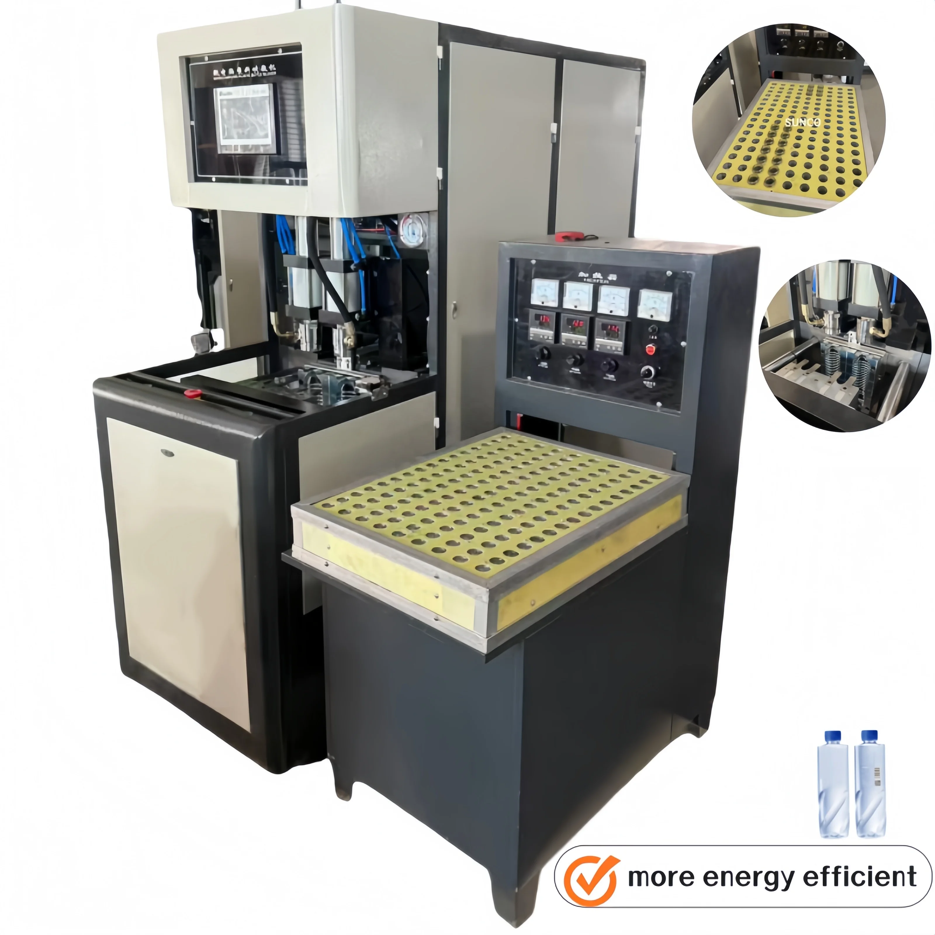 Customized 2026 New Design Cellular Oven Plastic Bottle Blowing Machine Semi Automatic PET PC, PMMA,Tritan Bottle Making Machin