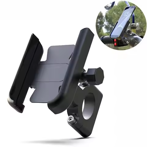 Opansten Aluminum Alloy Motorcycle Bike Bicycle Phone Holder for 4-7 inch Smartphone GPS Handlebar Mount Motorbike Accessories