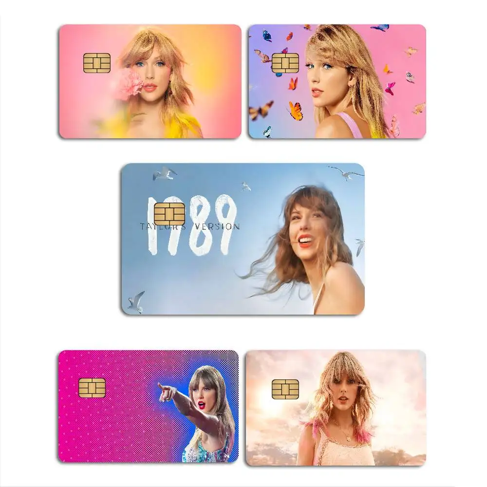 T-Taylor S-SwiftS Singer Diy Credit Debit Card Sticker Party Sticker Decoration Waterproof Small Chip Card Skin Sticker