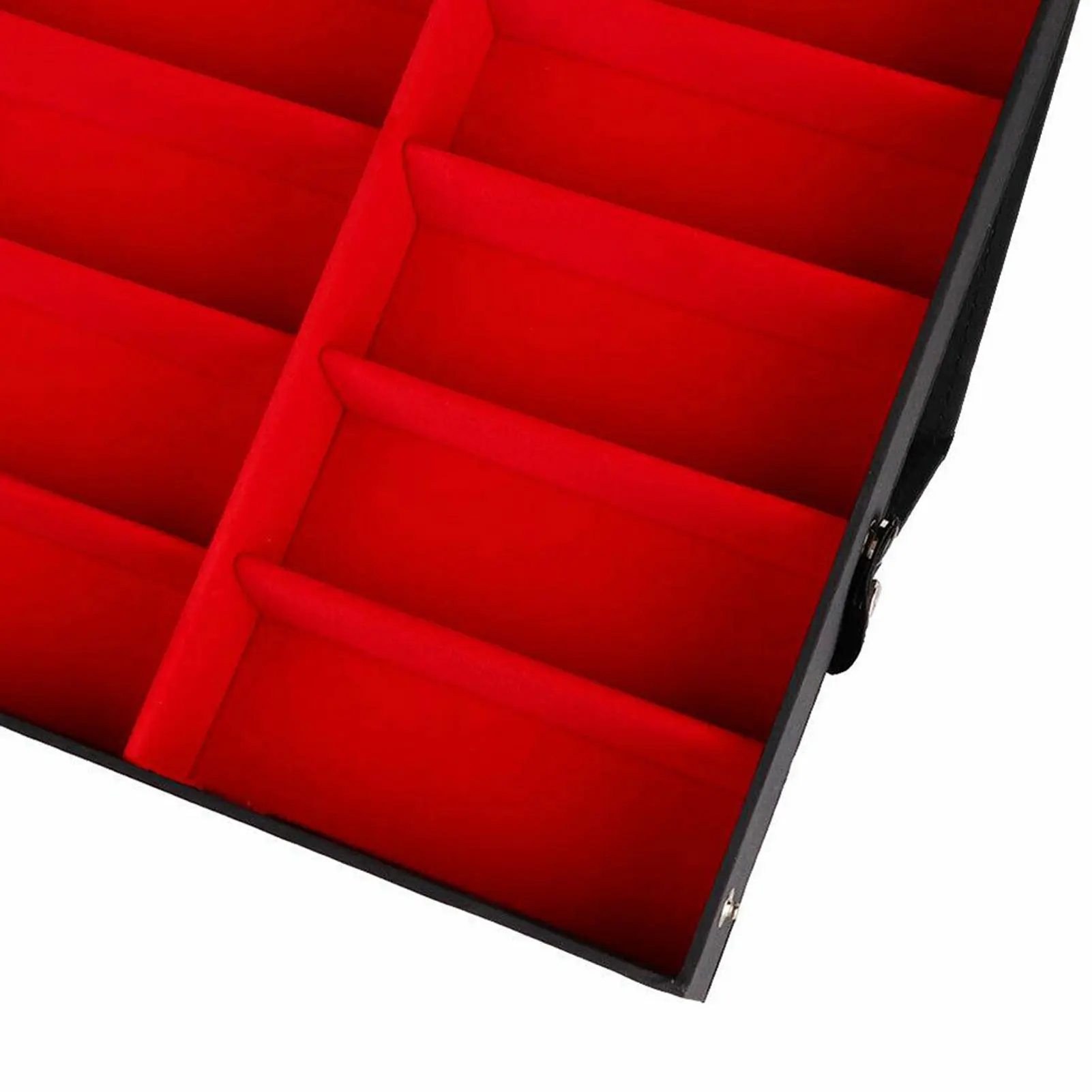 18 Grids Eyeglass Display Box Showcase Sunglasses Box Case Tray Display Flannel Stand Rack for Women Men