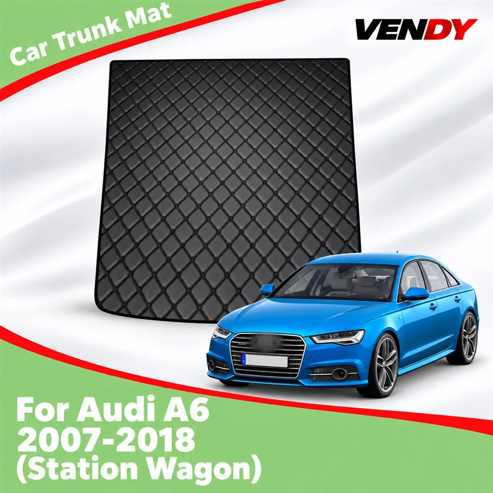 Car Trunk Mat Fit For Audi A6 2007 2008 2009 2010 2011 2012 2013 2014 2015 2016 2017 2018 Station Wagon Trunk Carpets Pads