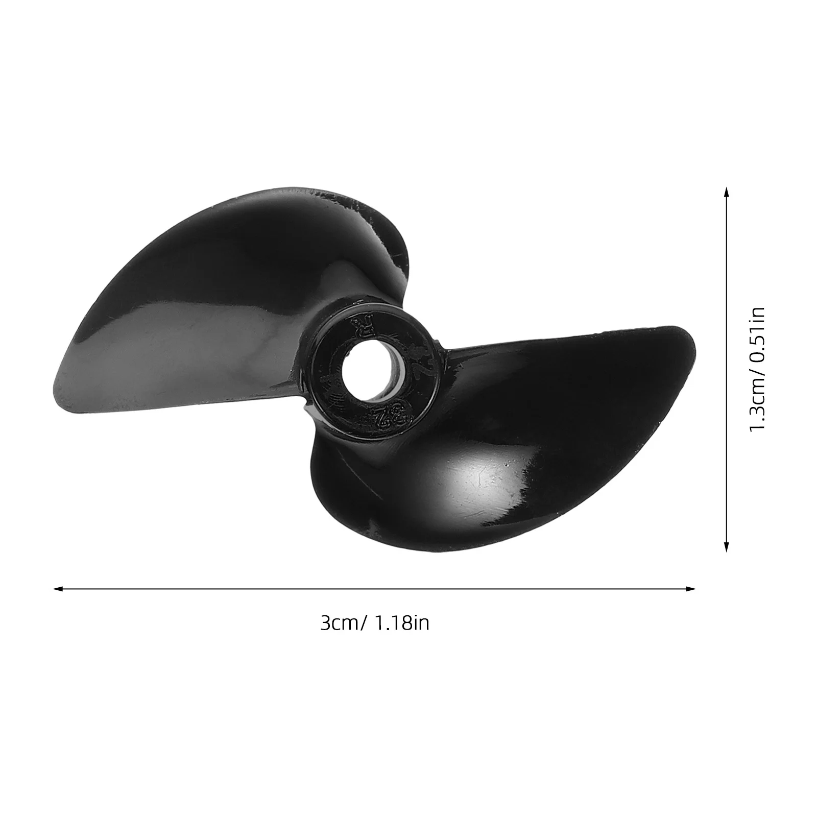 2 قطعة المروحة قارب D32mm التصنيع باستخدام الحاسب الآلي البلاستيك Rc محرّك القارب رمح دائم اثنين شفرة أجزاء عالية الكفاءة لعبة المروحة الرياح