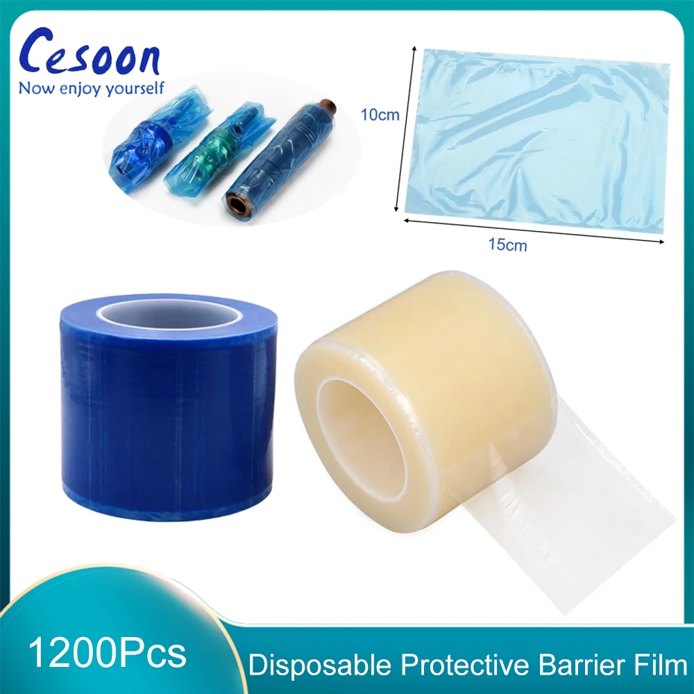 1200Pcs/Roll Disposable Protective Barrier Film for Dental Machine & Power Cover Waterproof Anti-fouling Film Adhesive Bandage