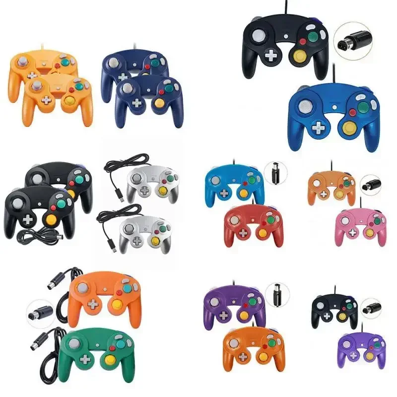 Manette filaire ergonomique pour Nintendo, manette de jeu portable, confortable, contrôle de la fierté, délibérément Cubes, Wiis U