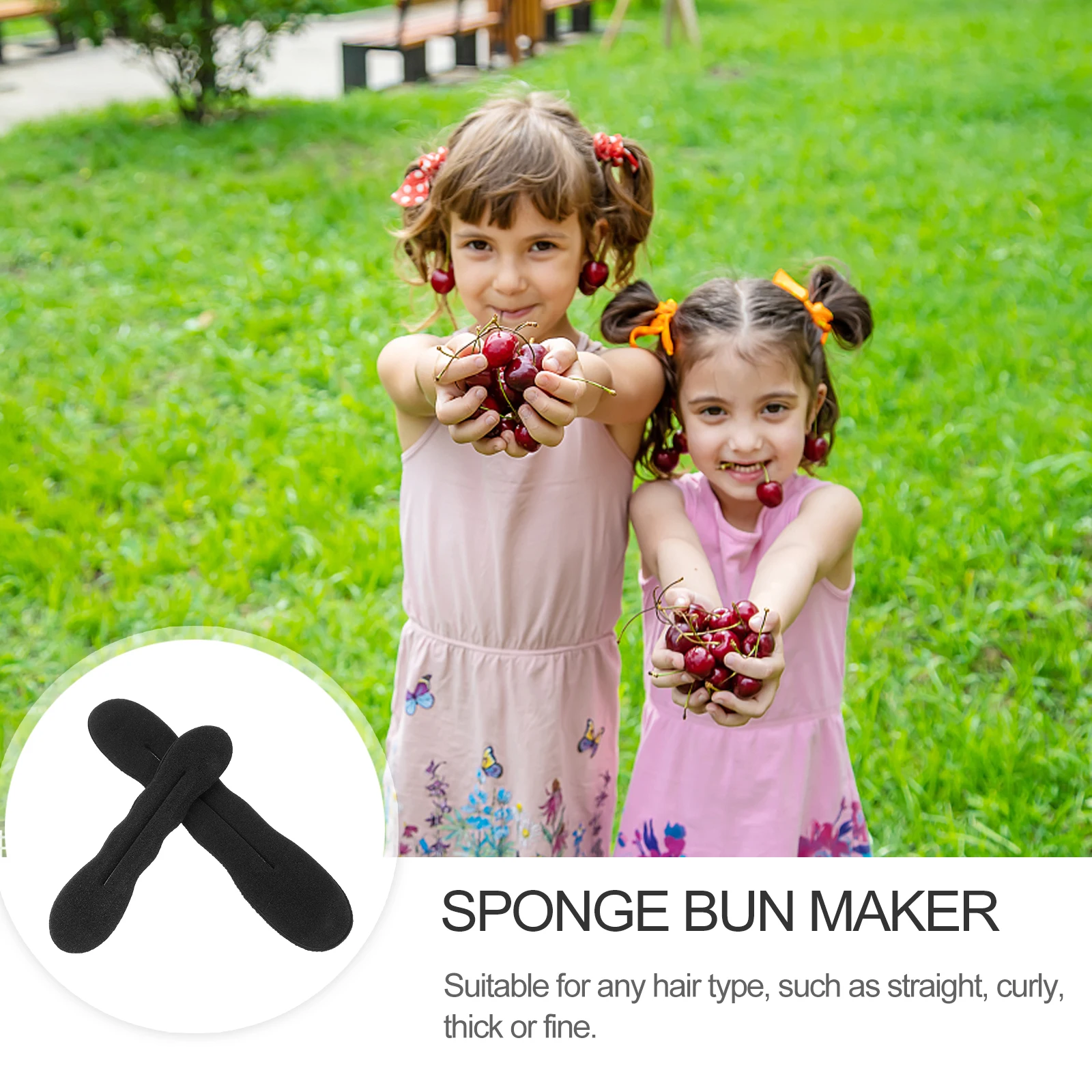 

6pcs Bun Maker Durable Sponge Bun Maker Donut Black Accessories Women Girls Ballet Dance Hair Styling Tool