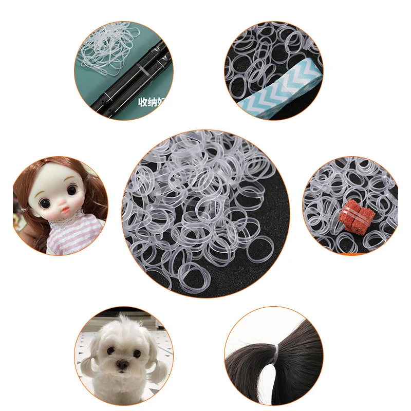 Mini Silicone Rubber Bands, High Elasticity