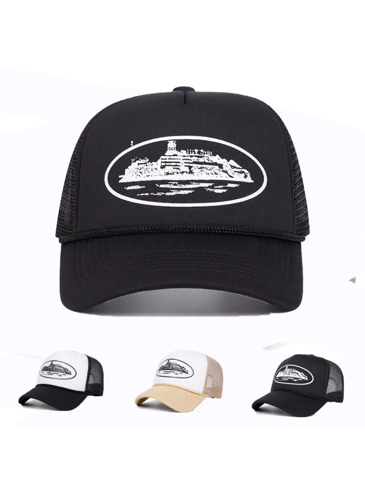 Chapeaux de Baseball avec lettres brodées, unisexe, Hip Hop, pare-soleil personnel respirant, maille polyvalente, mode de rue, casquettes de camionneur, nouvelle collection