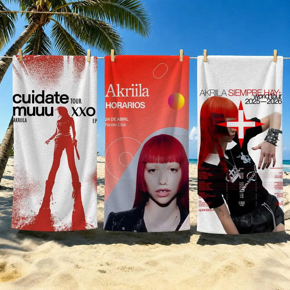 Singer Akriila Towel Towel Soft Pool Gift For Travel Gym Shower Cool Camping Quick Dry Sports  Large Beach Towel