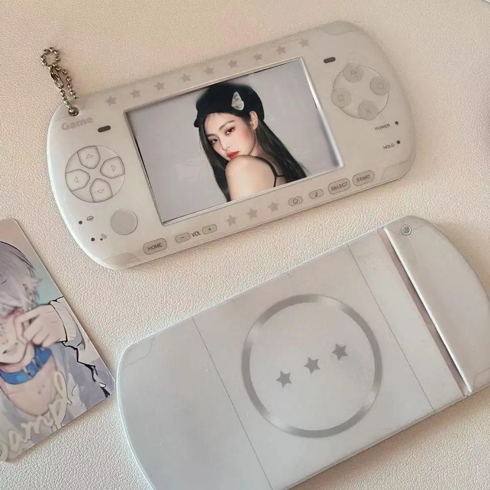 Cartoon 3 Inch PVC Mobile Shape Korea Photocard Holder Creative Camera Idol Photo Card Cover Bag Pendant School Stationery
