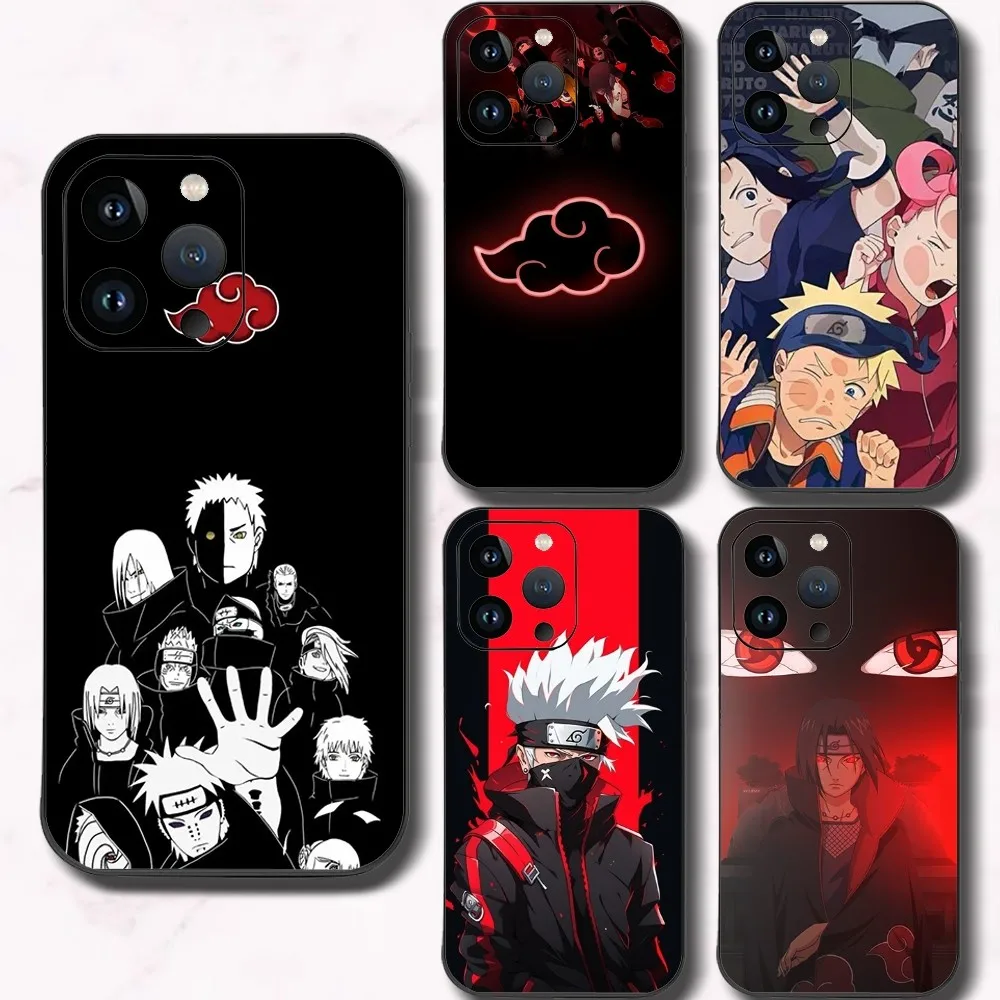 A-Akatsukis-Uchiha-N-Narutos Phone Case For Iphone 15 11 13 14 15 16 Pro Max 7 8 Plus X Xr Xs Max Se2020 12mini Cover Case