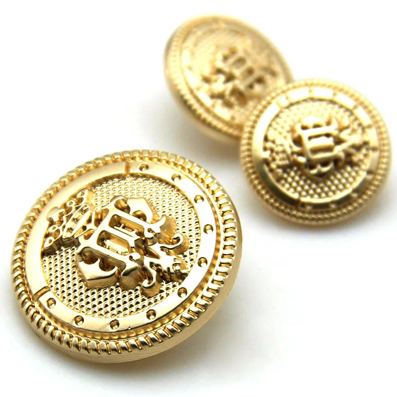 17mm Metal Buttons Scrapbook Round Gold British sewing accessories sewing supplies buttons for clothing buttons for crafts