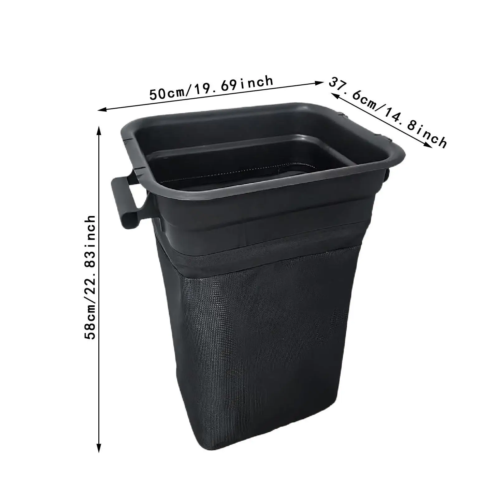 ABS Grass Catcher Container Bag for Lawn Tractor Easy Install Grass Collection Solution for Backyard Maintenance