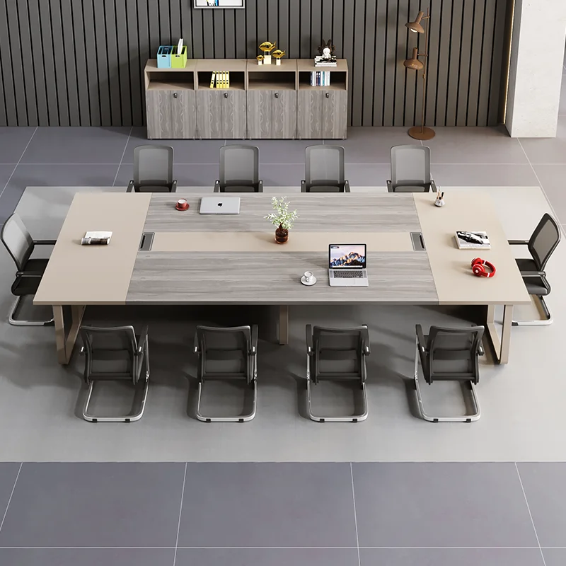 1.6 متر إلى 6 متر البساطة الحديثة اجتماع مكتب طاولة المفاوضات طاولات المؤتمرات طويلة مكتب أثاث المكاتب #4